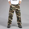 Men's Pants Men's Camouflage Baggy Cargo Male Army Military Tactical Full Length Casual Long Trousers Loose Straight Plus Size Pant