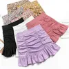 shintimes faldas mujer moda hög midja blommig a-line kjolar kvinnor sommar koreansk sexig kort kawaii mini kjol kvinna kläder 210629