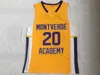 Баскетбольная майка Ben Simmons 20 Montverde Academy Eagles в стиле ретро, желтые футболки