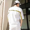 Sweatsuit Men's Tracksuit Summer Men Set Short Sleeve T Shirts Hip Hop Tops+ Shorts Suit Sportswear Set Men Clothing Man Set T200507