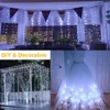 Светодиодные занавескиные светильники светильники дистанционного управления USB / аккумуляторная сказка светло-рождественская гирлянда свадьба для домашней спальни окна оформление