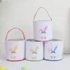 DHL Festive Easter Basket Bunny Printing Handbag Bucket New Bow Tote Bucket With Handle High Quality Made CCF13821