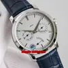 3 Styles Top Quality Watches 85290/000R-B405 Patrimony Traditionnelle Day-Date Cal.2475SC Automatic Mens Watch Gray Dial Leather Strap Gents Sports Wristwatches