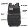 47l Molle Army Tactical Plecak Trwałe Wojskowe plecaki bojowe Larga Pojemność Torba Outdoor Torba Camping Plecak górski Q0721