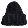 Beanies Women Winter Warm Chenille Velvet Beanie Hat Ribbed Knit Solid Color Skull