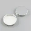 100 x Small 30g metal tins aluminum candy powder bath salt jars silver cosmetic packaging travel container 30ml 1oz