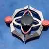 Bomboniere Mini Adult Fidget Spinner Gyro Sniper Tri Spinner Giocattoli in metallo per bambini Ring Bomba fumogena a forma di padella