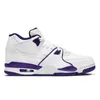Flight 89 Men Basketball Shoes Authentic Designer White Court Purple Raygun Rucker Park Seattle Sports Sneakers Trainers Size 40-45