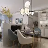 New Chinese restaurant chandelier personality bar designer model room living room bedroom creative tea room Zen landscape lamps