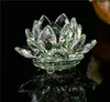 Crystal Glass Lotus Candle Holders Blomma Candle Tea Light Holder 30mm Tealight Buddhist Wedding Bar Party Candlestick