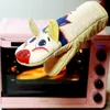 Cute 3D Cartoon Animal Oven Long Mitts Microwave Heat Resistant Non-slip Gloves Cotton Baking Insulation Gloves Kitchen Tools