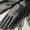 Пяти пальцев перчатки женская мода сексуальная подлинная кожаная перчатка леди -клубы