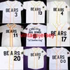 Złe wieści Bears Movie Jersey Button Down White 100% zszyte niestandardowe koszulki baseballowe Dowolne nazwiska hurtowe