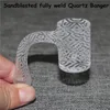 Gezandstraalde Volledige Weld Quartz Banger Roken Nail 14mm Mannelijke 90 Emmer Bangers Nagels Voor Glas Water Pijp Bong Hookah DAB RIG