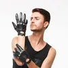 Fingerless Gloves Nappaglo Men Leather Men's Sheepskin Touchscreen Mittens For Fitness Drive Full Finger