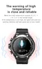 AI SMART Watch Android med öronsnäckor Hjärtfrekvens Blodtryck Syre Body Temperatur Reloj Inteligente Touch Screen Bluetooth Dial Sport Watches Waterproof 128m