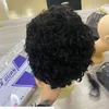 Korta spetsar framkonger pixie klippt peruk brasiliansk remy hår 150 glueless spets front mänskliga hår peruker före plockade full spets hår wig5022483
