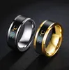 8mm fashion stainless steel ring Mood temperature display rings mix color 6 to 13