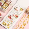 10 Stück vorherige Meer- und Waldserie Washi Tape Set japanische Papieraufkleber Scrapbooking Blumen selbstklebendes Washitape stationär