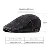 Casual Lente Zomer Berets Hoed Mannen Dames Denim Newsboy Caps Visors Katoen Cabbie Herringbone Cap Duckbill Ivy Flat Cap