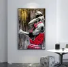 Grote Basketbal Speler Idol Poster Woonkamer Decoratie Canvas Schilderij Wall Art Home Deocor (Geen Frame)