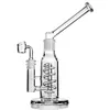 Freezable Coil Bong Hookahs Recycler Dab Rigs Big Glass bongs Water Pipes Thick Glass Oil Rigs Tobacco With 14mm Bowl