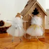 Christmas Plush Angel Pendants Decorations Xmas Tree Hanging Ornament Decorative Dancing Girl Doll Home Party Decor PHJK2111