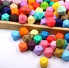 Spielzeug Polygonale lose Perlen DIY Schnullerkette Halskette Backenzahn Mutter und Schmuck