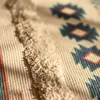60x90cm Retro Bohemian Hand Woven Tassel Carpet for Home Living Room Window Bedside Linen Rug Table Runner Door Mat Decor 220301