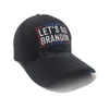 Lets Go Brandon FJB 야구 모자 사계절 야외 일 모자 면화 자수 Snapback 여성 남성 패션 아빠 모자 dd821