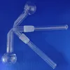 OEM Disponible Tuyau De Brûleur À Huile En Verre Clair 5 pouces Longueur 14mm Mâle Pyrex Ongles Poignée Tube Brûlant Pour Tuyaux De Fumer De Bong À Eau