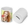 Sublimation Céramique Tirelire Faveur Mini Tirelire Petit Pot De Rangement Change avec Bouchon Fond Neutre Nursery Decor seaway RRA11303