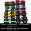 Hurtownie Klasyczne Plastikowe Okulary Retro Vintage Kwadratowe Okulary Słońca Dla Kobiet Mężczyzn Dorośli Dzieci Dzieci Multi Colors Fashion