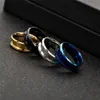 Anelli di groove anelli fai -da -te anelli in acciaio inossidabile anelli da donna anelli da uomo anelli da uomo oro e gioielli sabbiosi