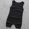 아기 소년 옷 여름 민소매 편지 인쇄 조끼 Jumpsuit 유아 아기 소년 캐주얼 Romper Jumpsuit 복장 옷 210226