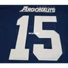 Cheap 001 Toronto Argonauts RiCKY Ray #15 Blue College Jersey Size S-4XL or custom any name or number jersey