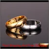 Gouden ringen met "18K" Stempel Real Vergulde Vrouwen / Mannen Sieraden Klassieke Bruiloft Band Ringen Maat 5-12 OL9Z1 Qkcur