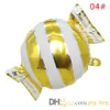 Mix 50pcs/lot 18 inch Sweet Candy Balloons Round Lollipop Balloon aluminum foil Birthday Party Balloons for kids decoration