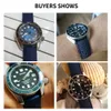 Premium-Grad Tropic Gummi Watch Rem 20mm 22mm för Seiko SRP777J1 New Watch Band Dykning Vattentät Bracelet Svart Färg H0915