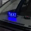 Bilstrålkastare 4 färg taxi hytt vindruta vindrutetecken vit LED -ljuslampa glödlampa