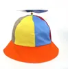 Cloches Summer Kids emmer hoed met propeller voor mannen vrouwen dubbele zijde buitenzon afneembaar6065667