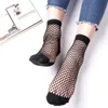 1Pair Fashion Women Girls Lady Sexy Lace Ankle High Fishnet Mesh Net Solid Color Short Crew Summer Breathable Socks Arrival