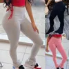 Pantalons pour femmes Capris femmes taille haute pantalons de survêtement empilés Joggers ourlet fendu cloche bas Leggings décontracté élastique évasé froncé