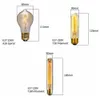 2022 New Retro Edison Bulb E27 220V 40W ST64 G80 G95 G125 앰플 빈티지 Edison 전구 백열 램프 필라멘트 전구 홈 장식