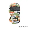 Cykelkapslar Masker Kamouflage Mask Full Face Sport Running Militär Scarf Sommarjakt Bandana Bike Training Head Cover Tactical Shield