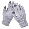 Fünf Finger Handschuhe Laamei Frauen Strick Faux Cashmere Stricker Winterhandschuhe Herbst Herbst warme dicke Touchscreen Skifahren