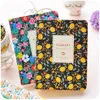 diary notebook flowers.