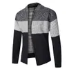 Klassisk Män Höst Sweater Coat Tjock Casual Sweater Cardigan Män Märke Slim Fit Knitwear Ytterkläder Varm Stickad Sweater Jacket Y0907