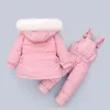 children clothing Set 2pcs Baby toddler boys winter down jacket jumpsuit Thicken Warm kids clothes girls Infant snowsuit 0-5Year 211203