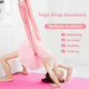 Aerial Yoga Strap Hammock Swing Stretching Adjustable Anti-gravity Inversion Exercises Multilayer Belt Door Flexibility Trainer Q0219